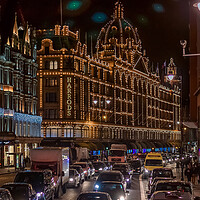 Buy canvas prints of London Christmas lights  by Alan Matkin