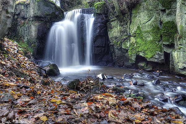 Lumsdale Falls Matlock Picture Board by Alan Matkin