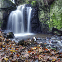 Buy canvas prints of Lumsdale Falls Matlock by Alan Matkin