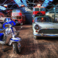 Buy canvas prints of Vintage Vehicles HDR by Alan Matkin