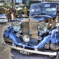 Buy canvas prints of HDR Rolls Royce by Alan Matkin