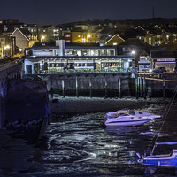 Buy canvas prints of Rocksalt Restaurant Folkestone Harbour by David Shackle