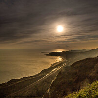 Buy canvas prints of The View From Capel To Folkestone by David Shackle