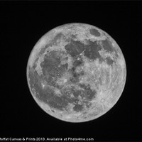 Buy canvas prints of Full Moon by Derek Moffat Canvas & Prints