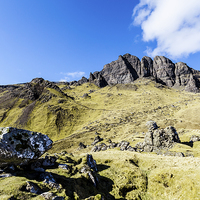 Buy canvas prints of Approach to Storr Mountain by Gary Finnigan