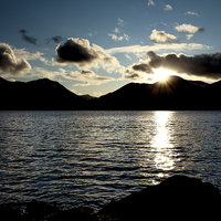 Buy canvas prints of Sunset over Causey Pike by Gary Finnigan