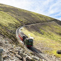 Buy canvas prints of Snowdon mountain railway by Gary Finnigan