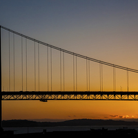 Buy canvas prints of Forth sunset by Gary Finnigan