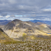 Buy canvas prints of View from Scafell Pike by Gary Finnigan