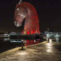 Buy canvas prints of The Falkirk Kelpies by Gary Finnigan