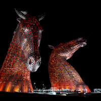 Buy canvas prints of The Kelpies of Falkirk by Gary Finnigan