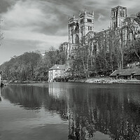Buy canvas prints of Durham cathedral and boathouse by Gary Finnigan