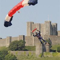 Buy canvas prints of Dover Parachute Display by Paul Amos