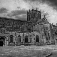 Buy canvas prints of Sherborne Abbey by Dave Reed