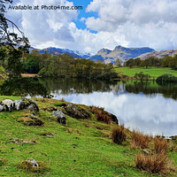 Buy canvas prints of  Loughrigg Tarn by Anthony Hedger