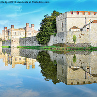 Buy canvas prints of Reflections from Leeds Castle by Anthony Hedger