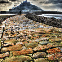 Buy canvas prints of St. Michaels Mount and Causeway by Anthony Hedger