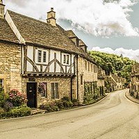 Buy canvas prints of Castle Combe Village by Anthony Hedger