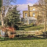 Buy canvas prints of Myddleton House and Gardens by Anthony Hedger