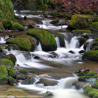 Buy canvas prints of Alva Glen Waterfall by Mike Dow