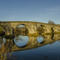 Buy canvas prints of Seeing Double at Stirling Bridge by Mike Dow