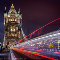 Buy canvas prints of London Nightfall:  Tower Bridge by steve docwra