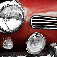 Buy canvas prints of VW Beetle Lights and Grill by JG Mango