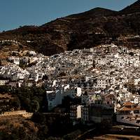 Buy canvas prints of  The town and municipality of Competa by JG Mango