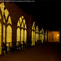 Buy canvas prints of Durham Cathedral Cloisters by DAVID RICHARDSON
