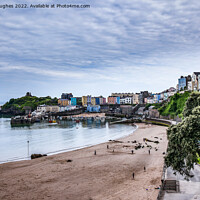 Buy canvas prints of Tenby from the promenade by Steve Hughes