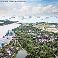 Buy canvas prints of Gardens by the Bay in Singapore by Steve Hughes