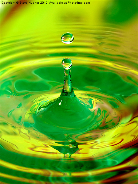 Green water Splash Picture Board by Steve Hughes