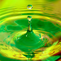 Buy canvas prints of Green water Splash by Steve Hughes