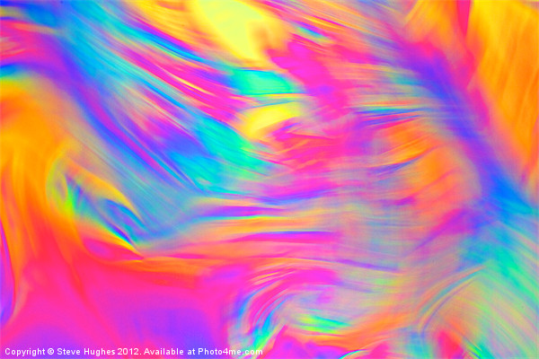 Multicoloured Soap Blur abstract Picture Board by Steve Hughes