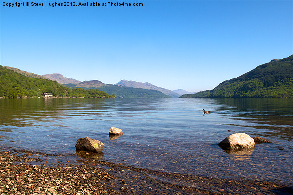 Views across Loch Lomond Scotland Picture Board by Steve Hughes