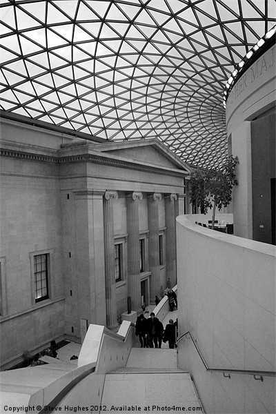 British Museum Monochrome Picture Board by Steve Hughes