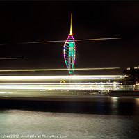 Buy canvas prints of Spinnaker Tower and Isle of Wight ferry by Steve Hughes