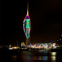 Buy canvas prints of Spinnaker Tower Portsmouth Harbour by Steve Hughes