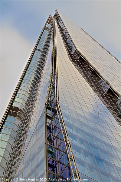 Looking up The Shard Picture Board by Steve Hughes