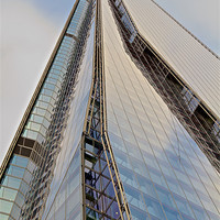 Buy canvas prints of Looking up The Shard by Steve Hughes