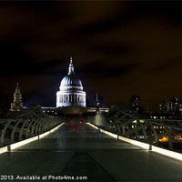 Buy canvas prints of St Pauls from the Millennium Bridge by Steve Hughes