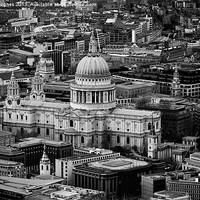 Buy canvas prints of St Pauls cathedral black and white by Steve Hughes
