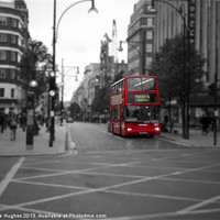 Buy canvas prints of London Red Bus Route 6 by Steve Hughes