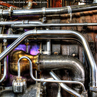 Buy canvas prints of HDR Jet Engine by Steve Hughes