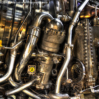 Buy canvas prints of Pipework of a Jet Engine by Steve Hughes