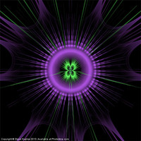 Buy canvas prints of Purple and Green fractal art by Steve Hughes
