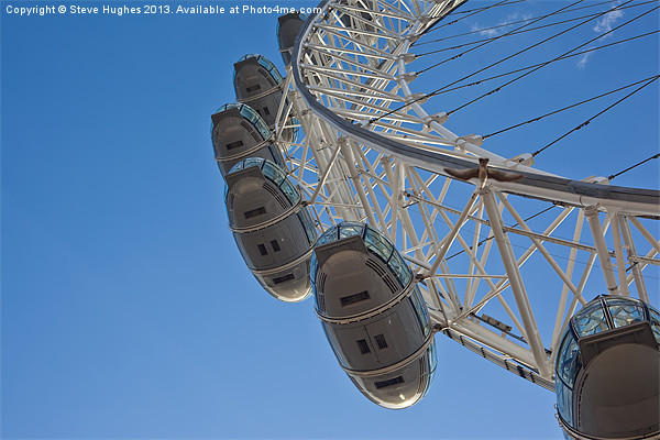 Looking up at the London Eye Picture Board by Steve Hughes