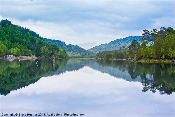 Tranquility of a Scottish Loch Picture Board by Steve Hughes