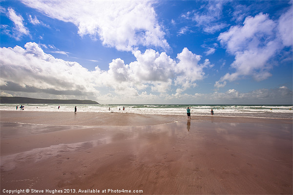 Woolacombe beach Picture Board by Steve Hughes