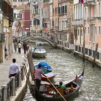 Buy canvas prints of Gondola in Venice by Steve Hughes